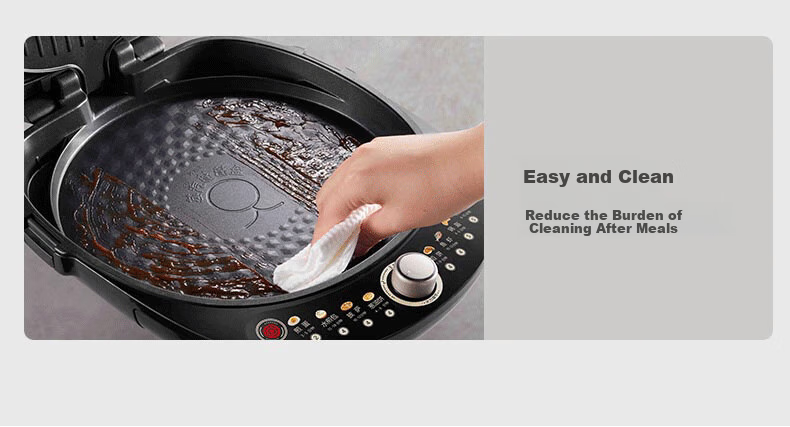 SUPOR Electric Griddle, Detachable Upper And Lower Plates for Home Use, Steamer Pot Hot Pot Wok, Pancake Maker, Sandwich Breakfast Machine with 75mm Deep Pan, Touch-Control Smart Panel JD2828R892 11