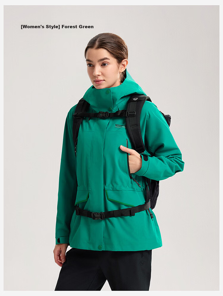 NORTHLAND [Huyanglin 3.0] Women's Three-In Outdoor Jacket, Water-Repellent And Windproof, for Hiking And Mountaineering, Two-Piece Set 28