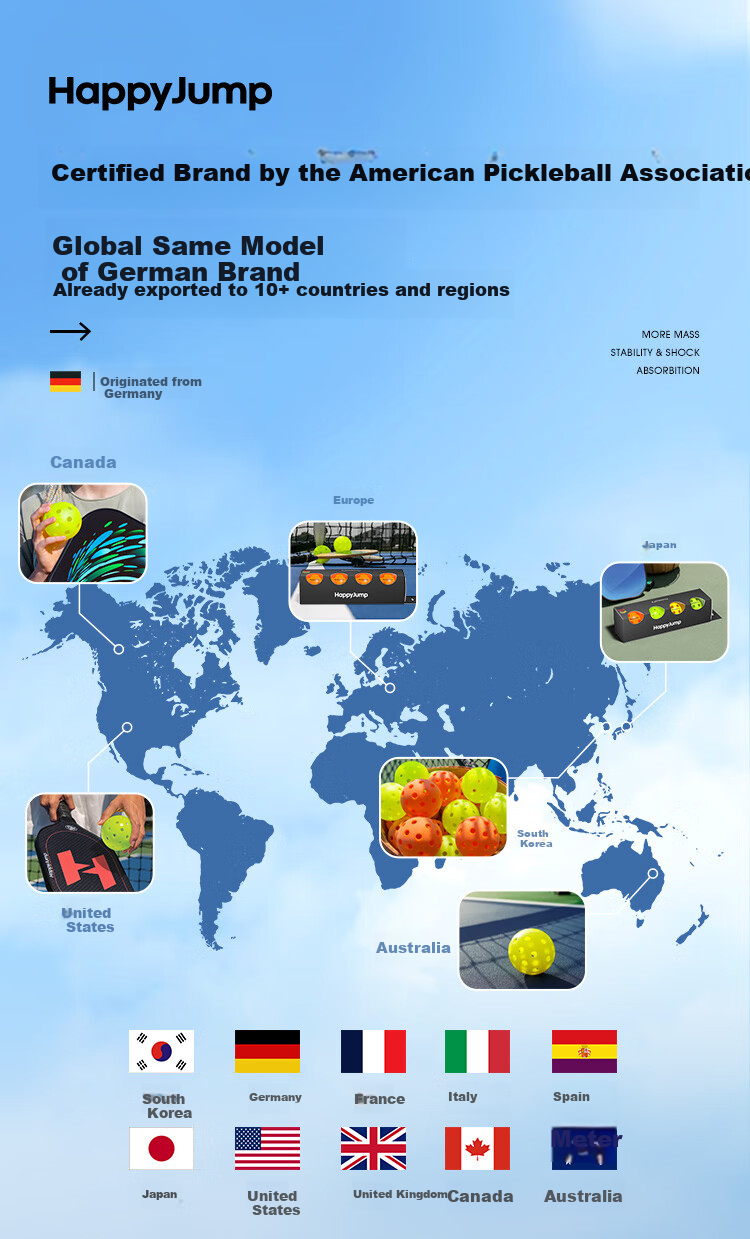 HiJump (Germany) LED Glow Pickleball Night Vision Indoor Outdoor 40-Hole Pickleball Ball 1