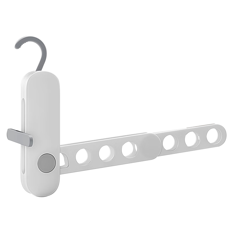 40,000km Seven-Hole Folding Clothes Hanger Travel Portable Dormitory Garment Rack Hotel Business Trip Indoor Drying Hook Tool