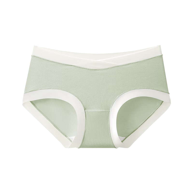 October Crystals Maternity Underwear Low-Waist Cotton Panties for Mid to Late Pregnancy Plus Size 4-Pack Size M