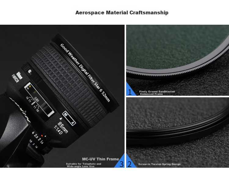Good Weather 52mm Ultra-Thin CPL Polarizing Filter, Suitable for Nikon D3300/5300 18-55mm VRII, Canon, Olympus, Fuji And Other Mirrorless And DSLR Camera Lenses 12