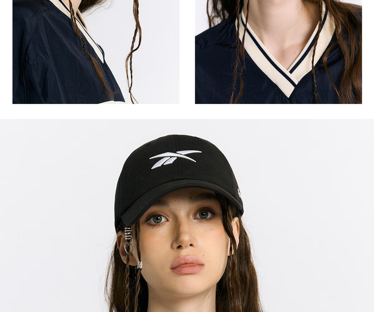 Reebok Embroidered 3D Cap Summer Running Sunshade Breathable Unisex Sports Sun Hat Red 13