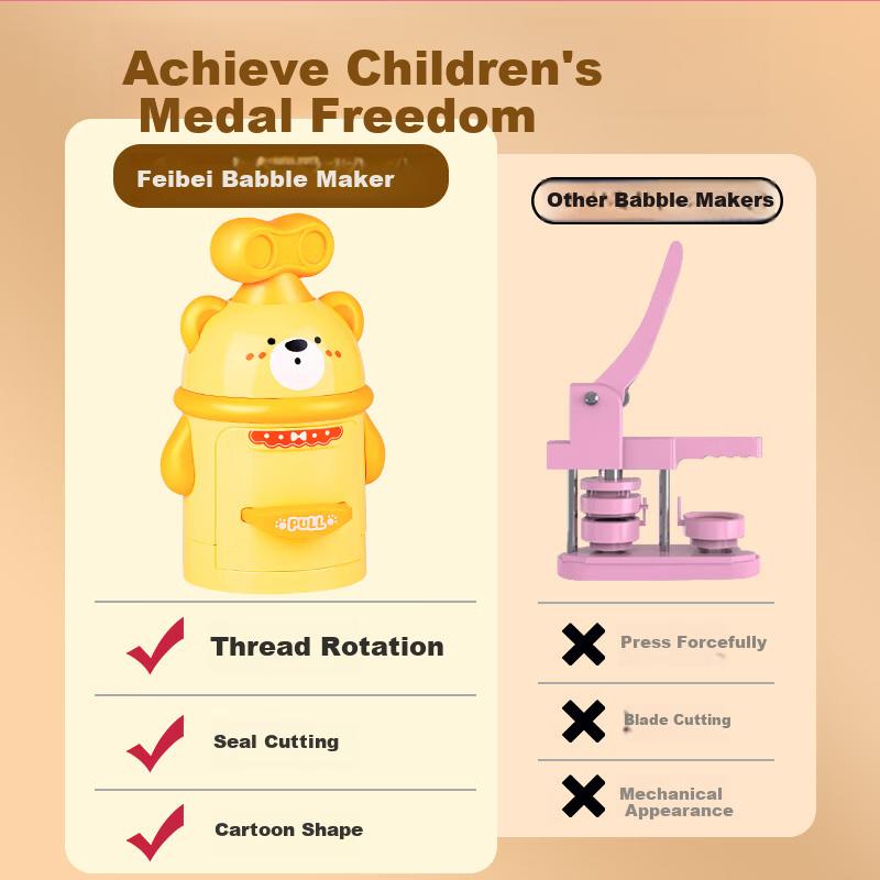 Feibei Children's Handmade DIY Badge Maker, Kindergarten And Elementary School Student Birthday Gift, Girls' Toy for Ages 7-14 4