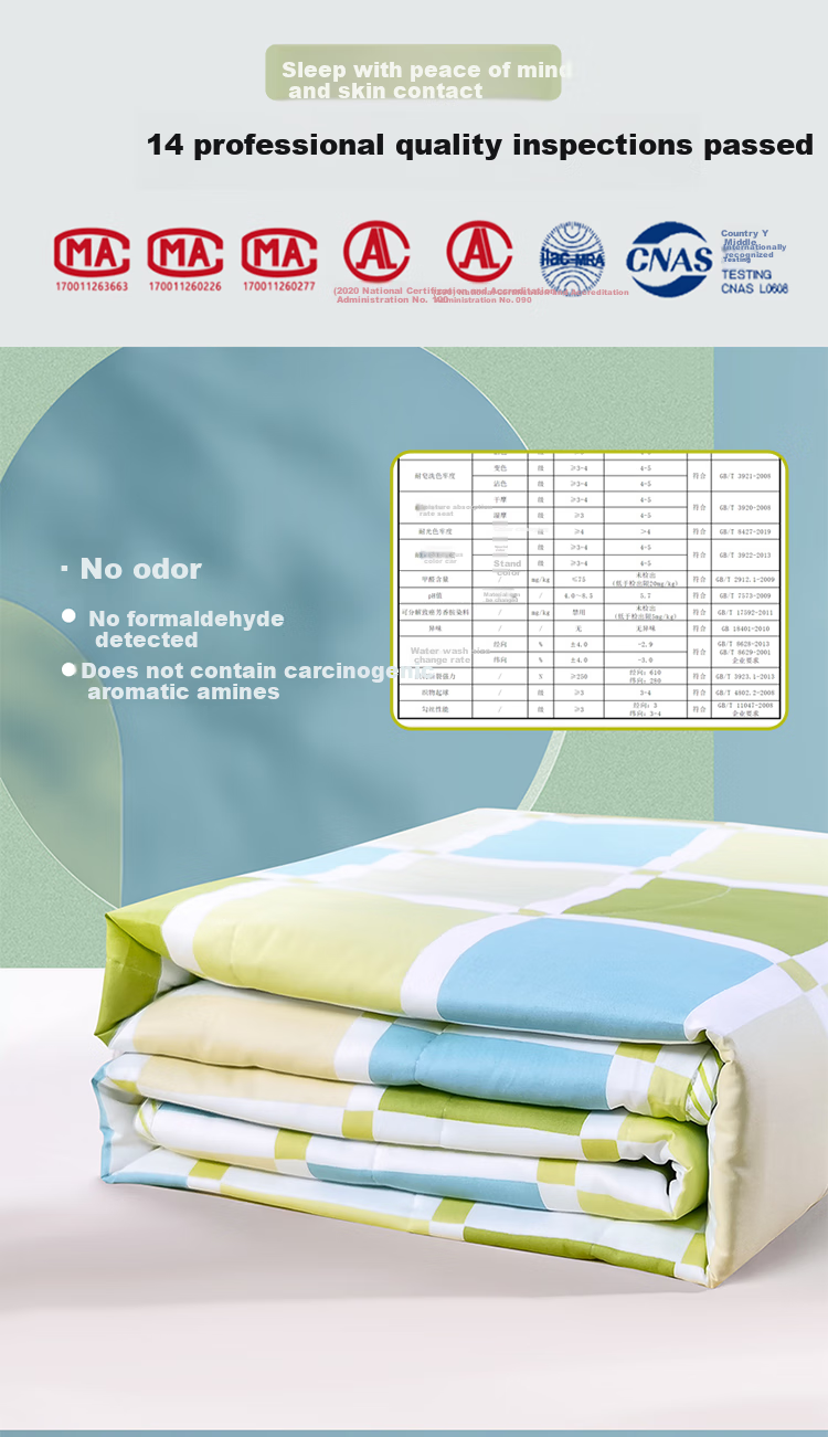 FUANNA Summer Quilt, Pure Cotton Fabric, Antibacterial Air Conditioning Quilt, Double Size, Washable, Thin Summer Blanket, 3 Jin, 203x229cm 8