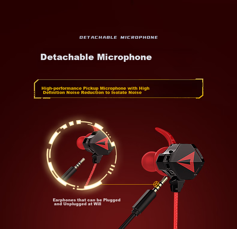 WITGOER Wired Gaming Headset, Specialized for Sound Positioning, 3.5mm In-Ear Design, for Desktop Computer, Latest 2026 Model with Microphone, Two-In HIFI Triangular Laptop, for PUBG 14