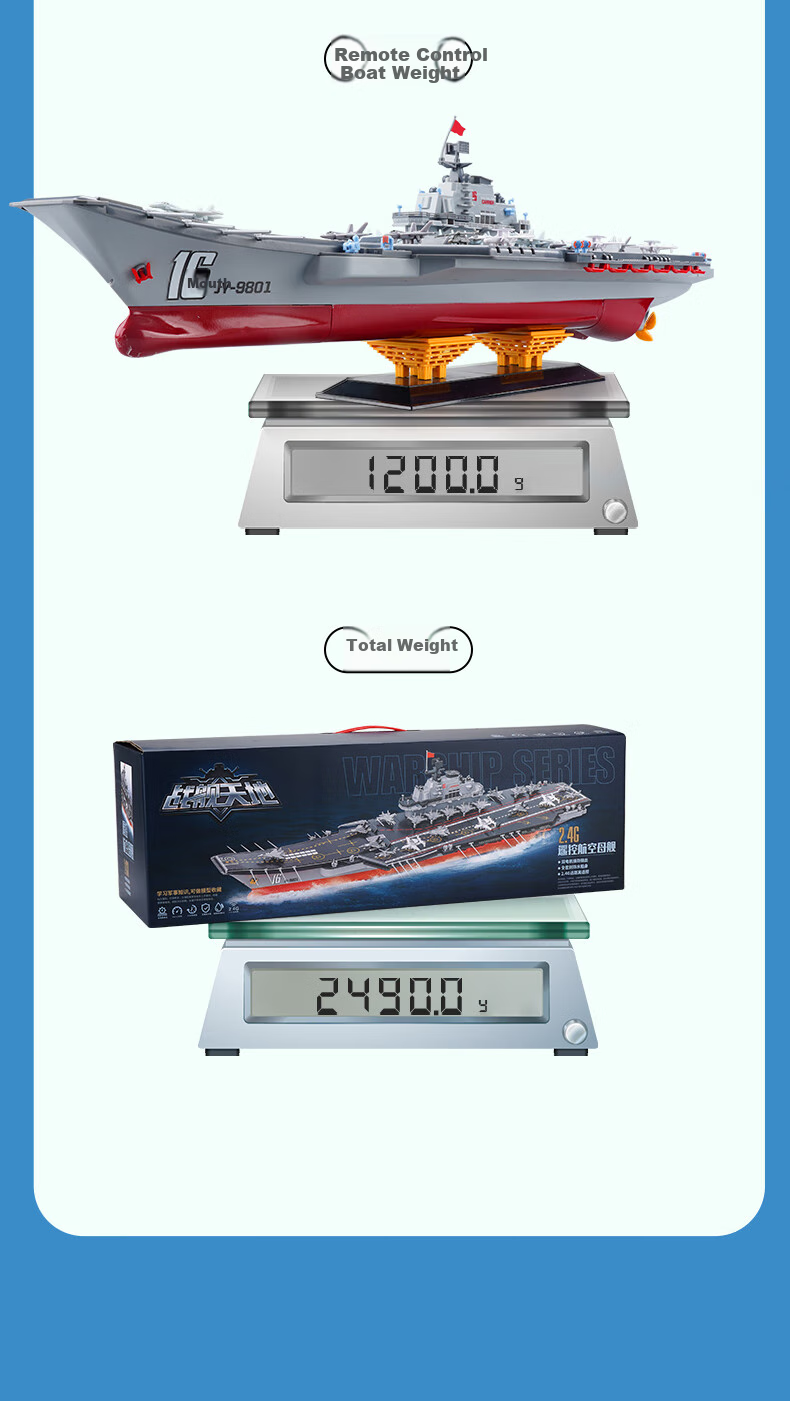 JINGDA TOYS Electric Remote Control Ship, Liaoning Aircraft Carrier Toy, Boys' Birthday Gift 16