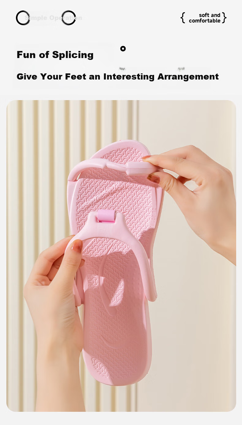 40,000 KM Foldable Travel Slippers Women Portable Non-Slip Swimming Men Business Hotel Slippers 4