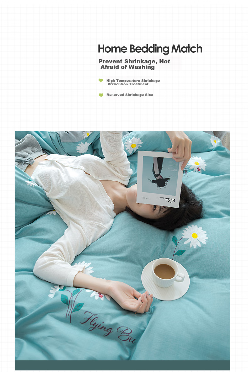 Yunjin Class A Antibacterial Pure Cotton Duvet Cover, Single Piece, 100% Cotton, Printed, Single Bed, Dormitory Use, 150x200cm, Xiao Zhi Ju 13