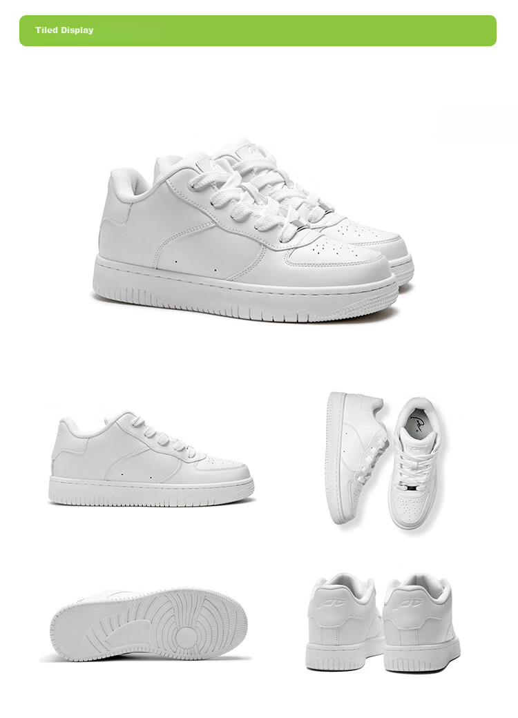 Putianxie Unisex Skateboard Shoes, Odor-Resistant, Lightweight, Casual Sneakers, Height-Increasing, Versatile Couple's Soft-Soled Classic White Shoes 203 10