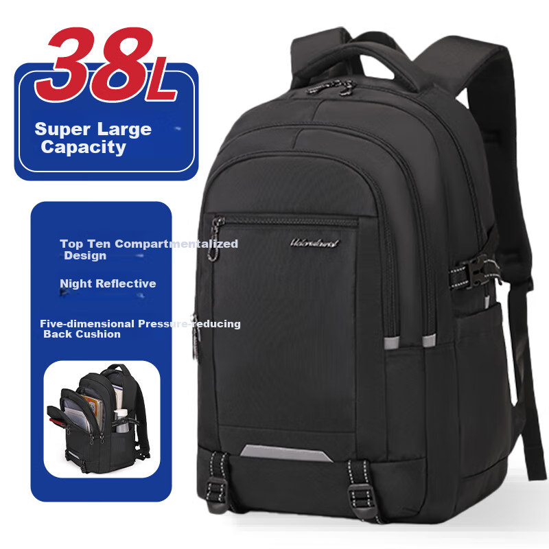 VICTORIATOURIST Backpack for Middle And High School Boys, Ultra-Lightweight, Spine-Protecting, Large Capacity for College Students, Water-Resistant Backpack for Grades 7-9