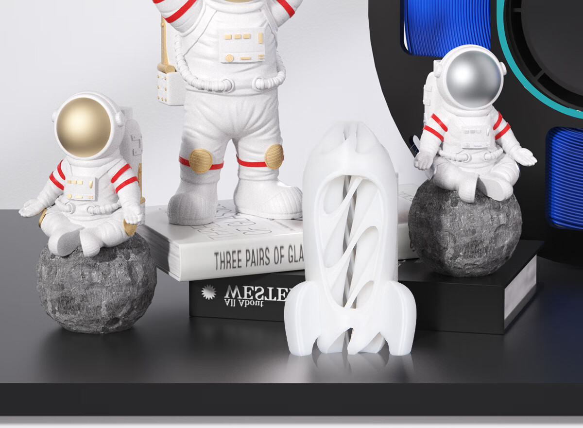 Caige 3D Printing Filament High-Speed PLA-HF Compatible with Taz, Creality, Alfawise, Zongwei Cube, Aurora Erwo White 1KG 1