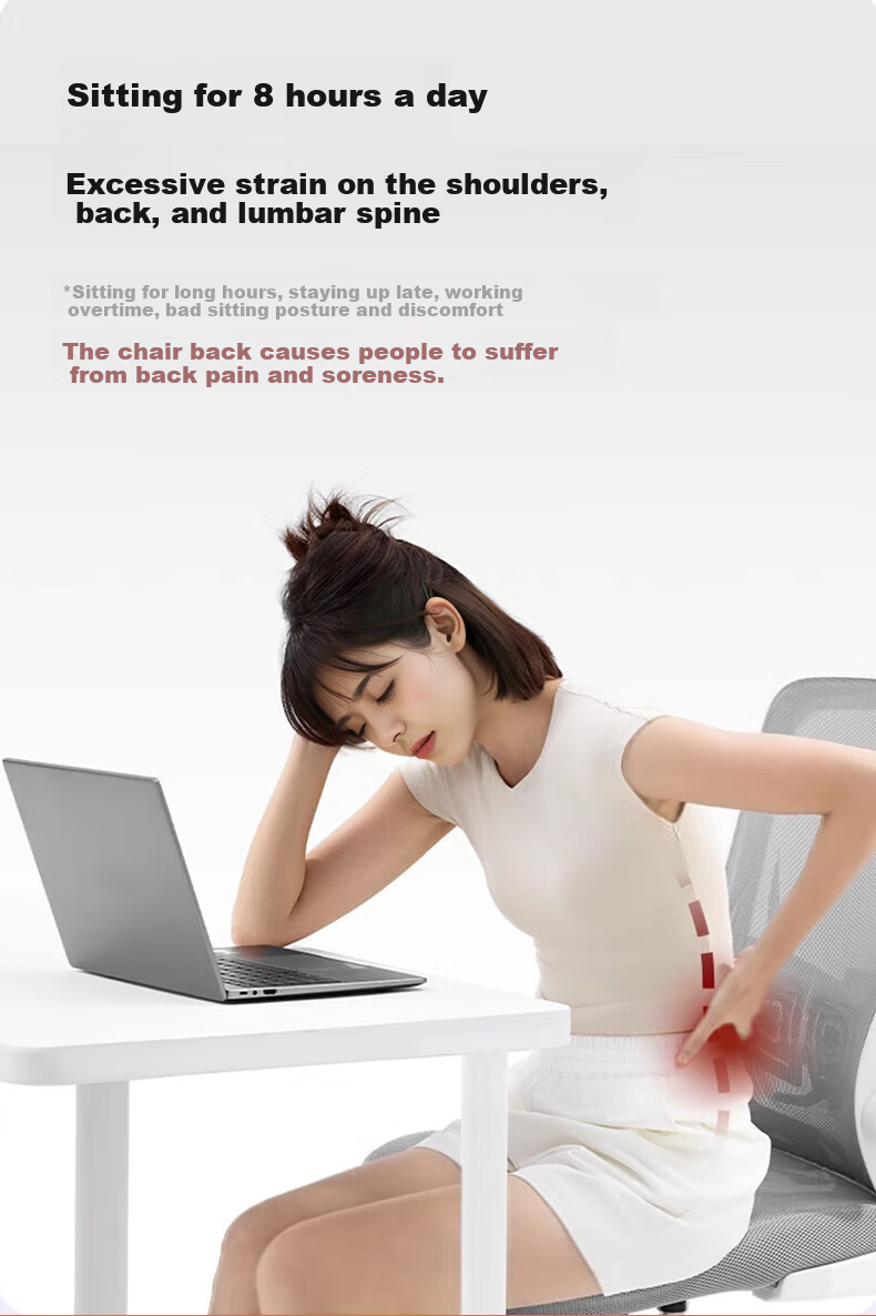 Jingmao Lumbar Support Cushion, Office Chair Backrest Pad, Spine-Curving Adhesive Seat Cushion, Ergonomic Back Support, Waist Protection Device 2