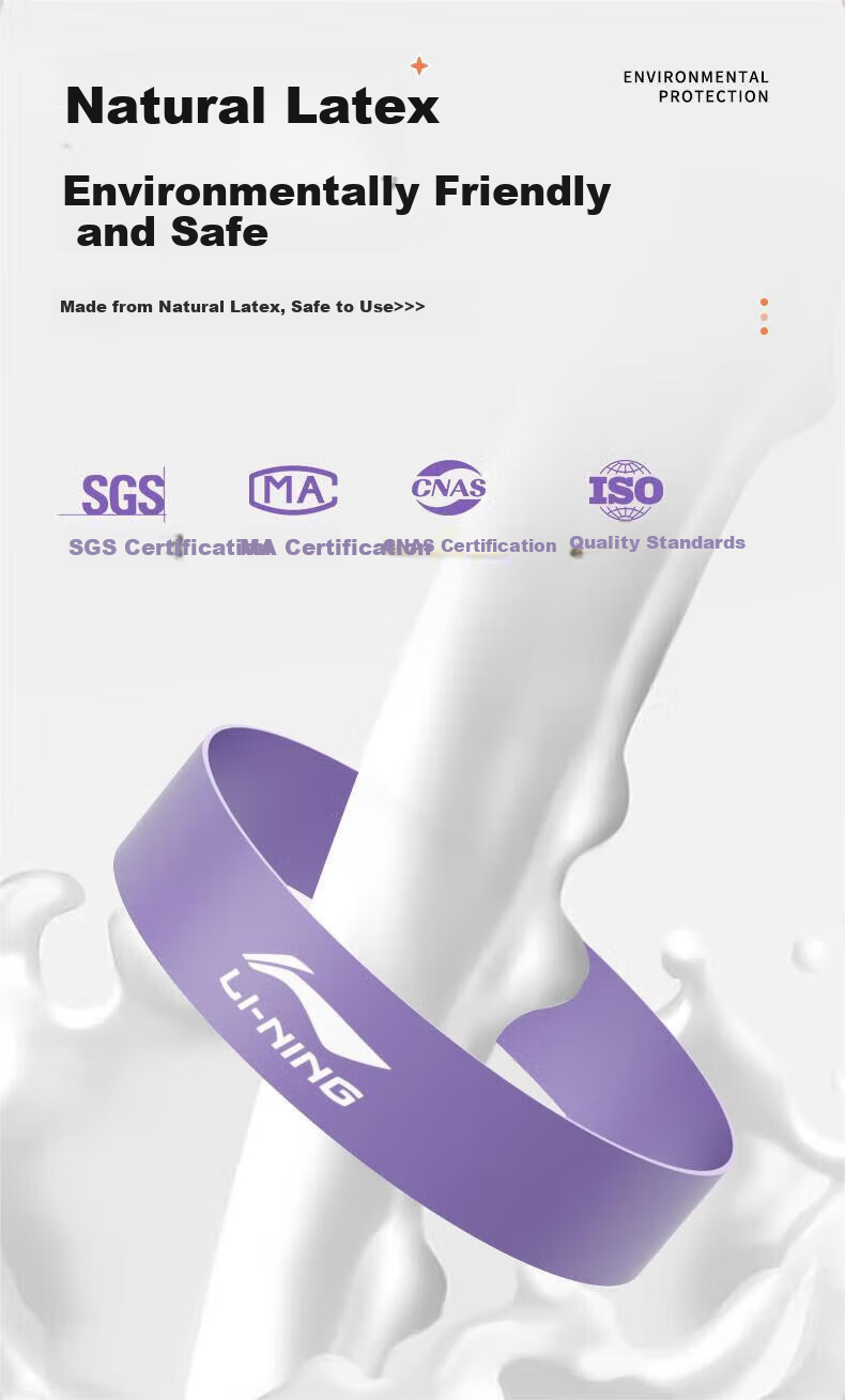 Li-Ning Elastic Band [5-Pack], Resistance Leg Ankle Achilles Tendon Calf Stretch Band, Strength Training Recovery Rehabilitatio 1