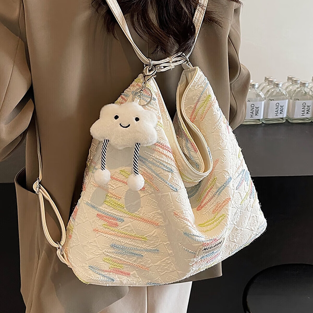 Aiqinghai Handbag, Women's Tote Bag, Shoulder Bag, Underarm Bag, Commuter Bag, Niche Birthday Mother's Day Gift, Practical Present for Mom