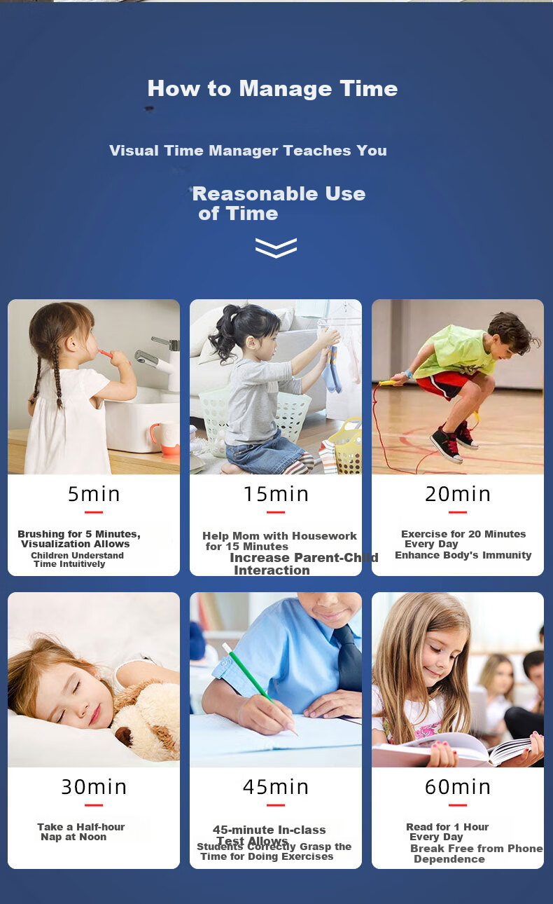 QT-TIMER Timer Time Management Tool, 2026 New Model, Counting Down Timer for Children And Primary School Students, Visualized Homework Alarm, Self-Discipline Aid, Birthday Gift for Boys 5