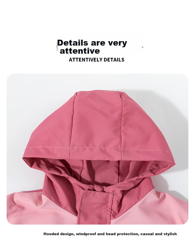 Disney Spring And Autumn Travel Children's Clothing, Girls' Cartoon Three-In Protective Wear-Resistant Breathable Hooded Jacket, Light Purple, Size 120 19