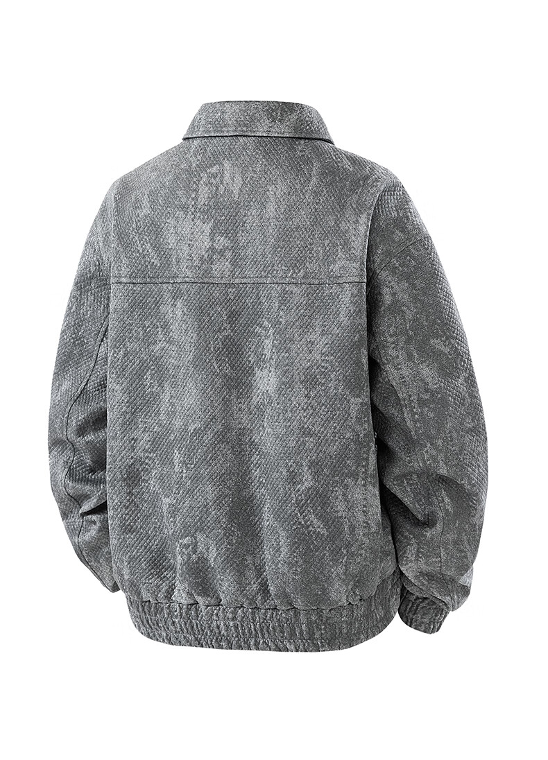 :CHOCOOLATE IT American Vintage Lapel Jacket Men Autumn New Trendy Brand Design Loose Casual Coat Retro Blue L 4