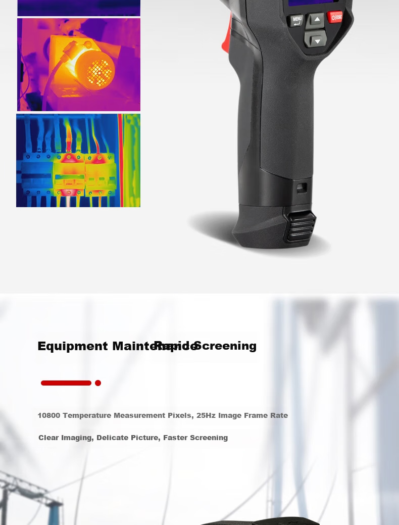 CEM DT-874Z Thermal Imager, High-Precision Infrared Imaging Power Fault Underfloor Heating Leak Detection Thermal Camera 4