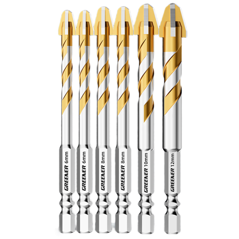 GREENER T9 Nine-Blade Tile Drilling Bit Eccentric Sawtooth Concrete Electric Drill Glass Marble
