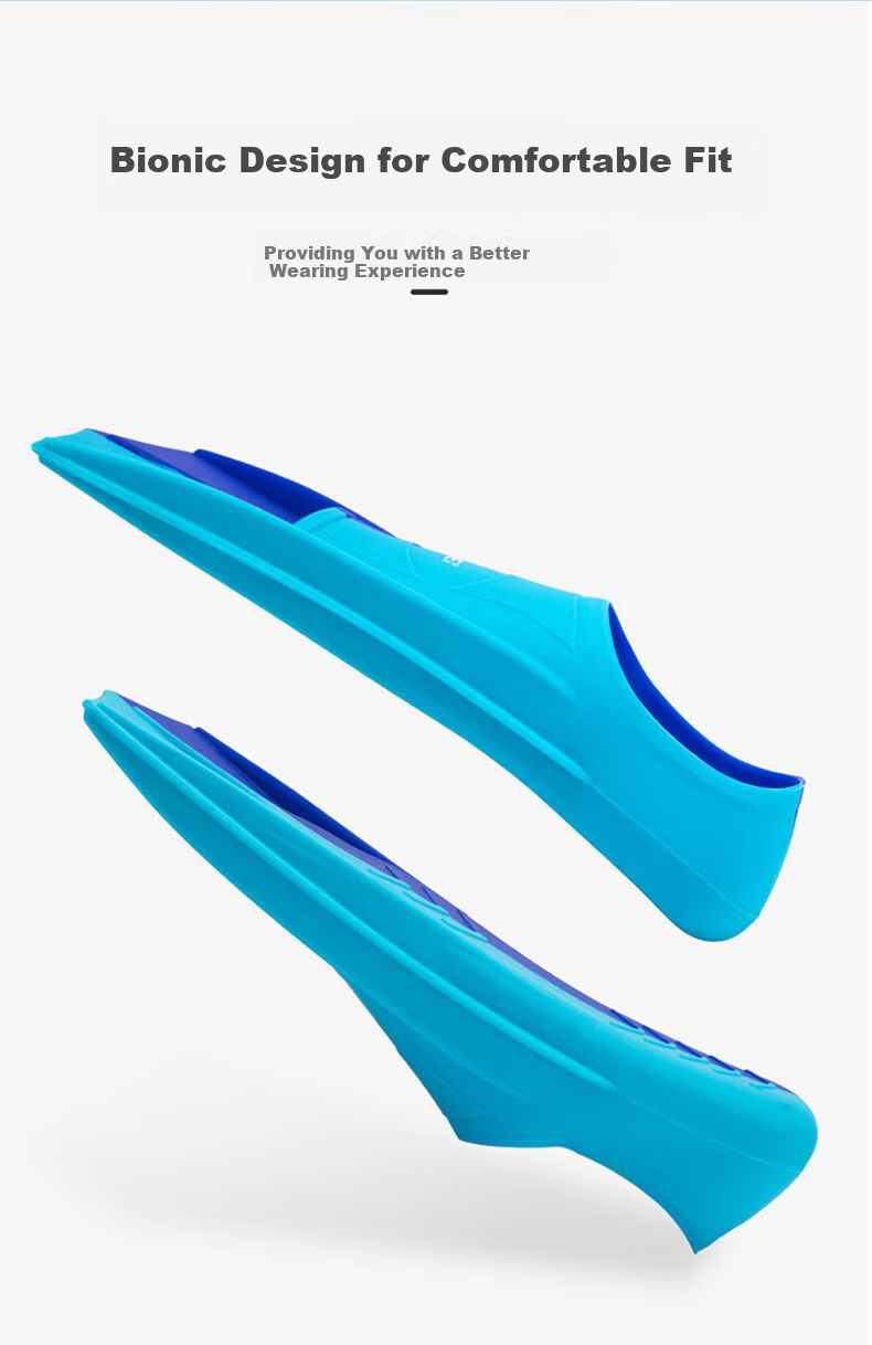 Jiehu Swimming Fins for Adults And Children, Professional Swimming Diving Speed Boost Comfortable Durable Soft Rubber Flippers Training Equipment 6