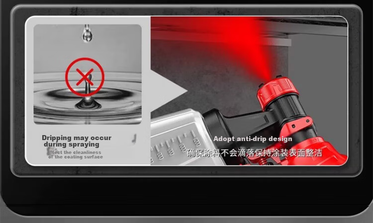 DELIXI Electric Paint Sprayer, Lithium Battery-Powered Paint Gun, High Atomization Spray Pot, Latex Paint Tool, Spraying Machine, Plug-In Model 2