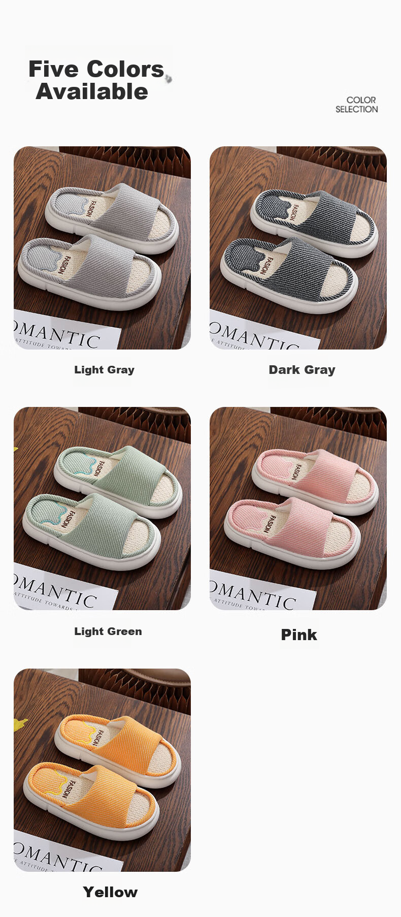 Guoluofi Children's Linen Slippers Indoor Girls Home Non-Slip Four Seasons Boys Spring Autumn Kids Yellow Size 32-33 5