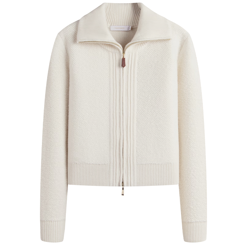 Navikail Italian Small Sailboat 25 Autumn Winter Women's Wool Sweater Full Wool Cardigan Casual Knit Jacket 2334095508