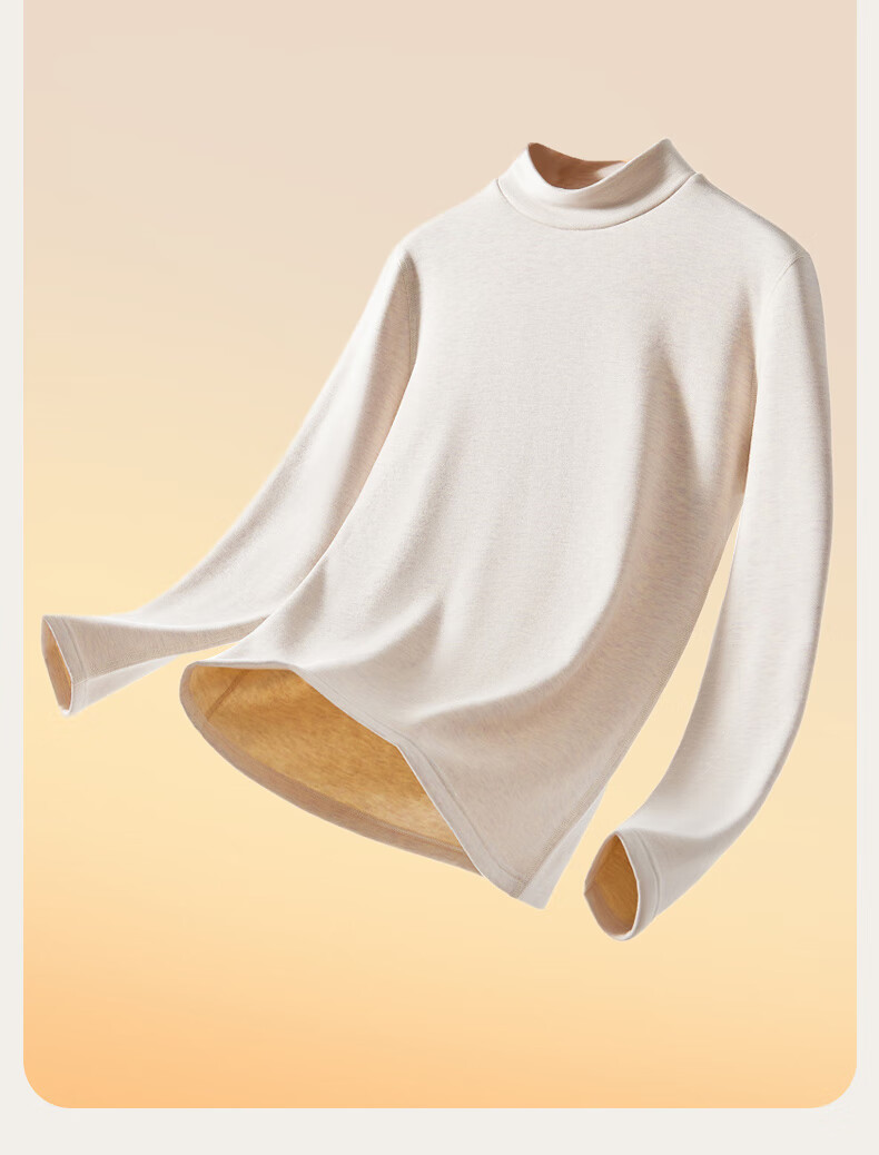 MiiOW Thermal Cashmere Silk Underwear Set Autumn Winter Thickened High Neck High Waist 2025 New Style 10