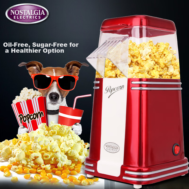 Nuosideqi Popcorn Machine, Children's Gift, Fully Automatic Mini Toy for Kids, Homemade Popcorn Maker, Fat-Burning Popcorn Machine