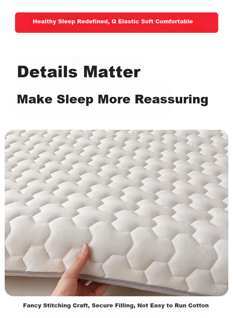 Wuyingongfang, Mu Yin Liangpin Textile Subsidiary Natural Latex Mattress, 1.5x2 Meters, Bed Pad, Floor Mat, Sleeping Pad, Gbai (White) 9