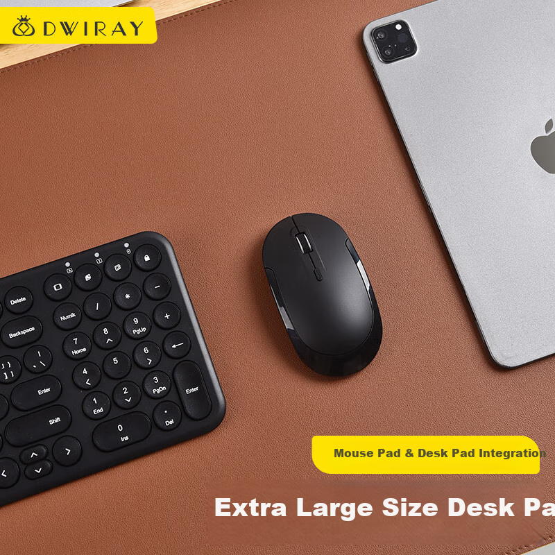 Diigongfang Extra Large Mouse Pad, Desk Mat, Laptop Pad, Office Mat, Gaming Mouse Pad, Desktop Mat, Writing Pad, Desk Mat, Leather Stitched Double-Sided Style, 600X300mm