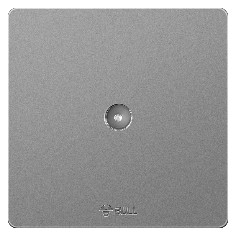BULL Switch Socket G12 Series Single TV Socket 86-Type Panel G12T103 Space Gray