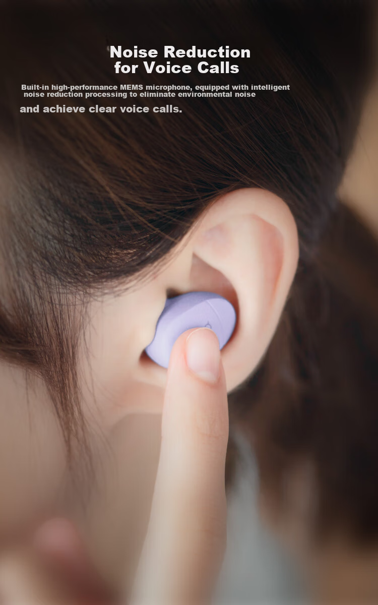 FINAL COTSUBU for ASMR MK2 True Wireless Bluetooth Earphones, ASMR Sleep Headphones, Comfortable to Wear, Stable Connection, Lavender Color 8