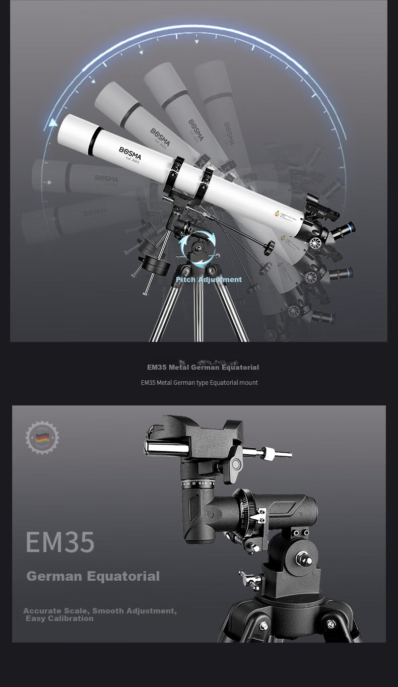 BOSMA Tianchen 90DX Evolution Edition Astronomical Telescope, Professional High-Magnification High-Definition Large-Aperture Telescope for Children's Science Education And Stargazing Beginners 9