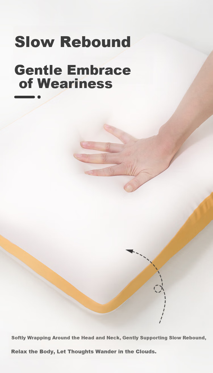 FUANNA Memory Foam Pillow for Students' Sleep, Cervical Spine Support, Slow Rebound, Sleep Care, Deep Sleep, 60*40*8cm 3
