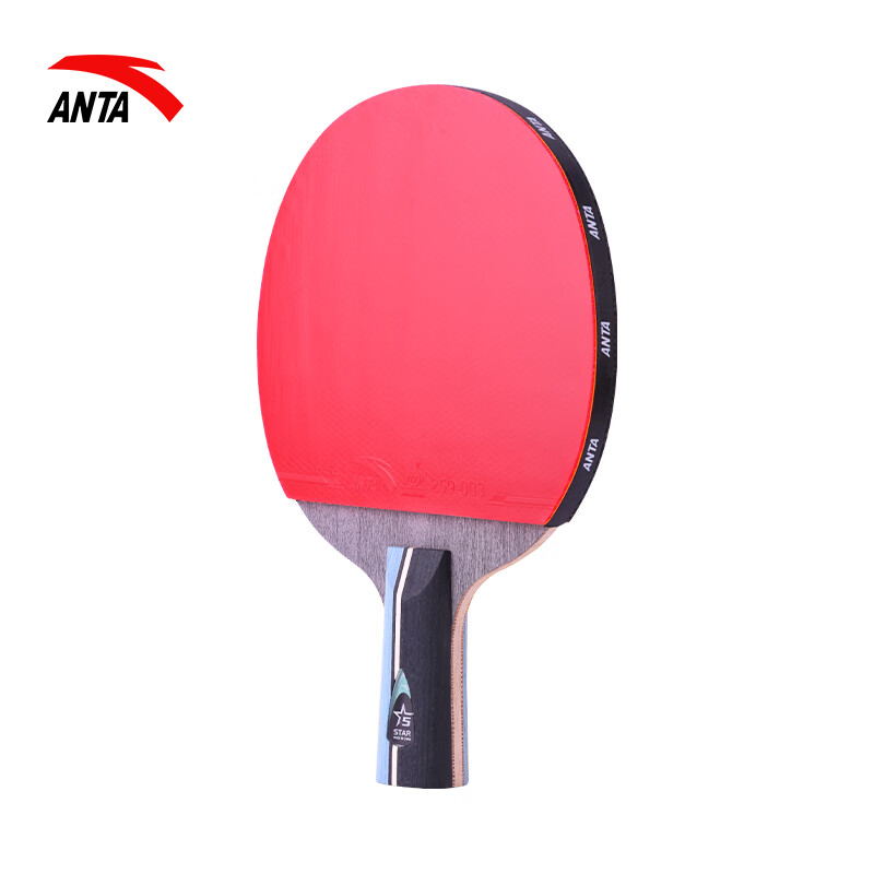 Anta 5-Star Table Tennis Paddle (Jingcang Fast Delivery + 6 Balls + Paddle Case) P502 Penhold Single Paddle