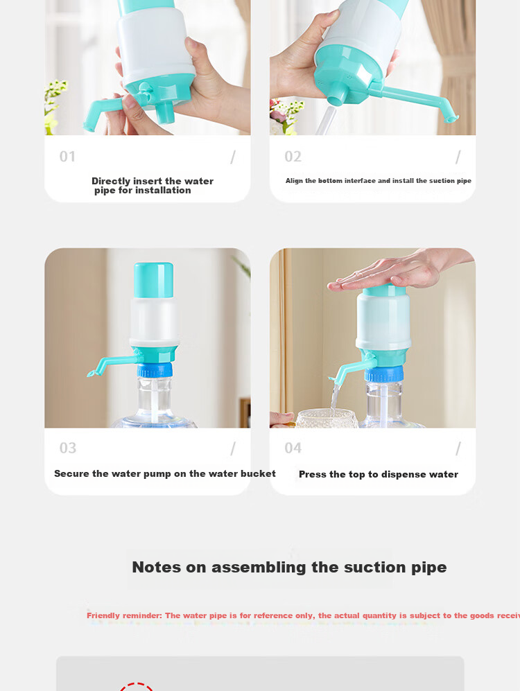 BJ Water Pump, Bottled Water Pump, Manual Water Pressurizer, Water Lifter, Household Water Pumping Device 7