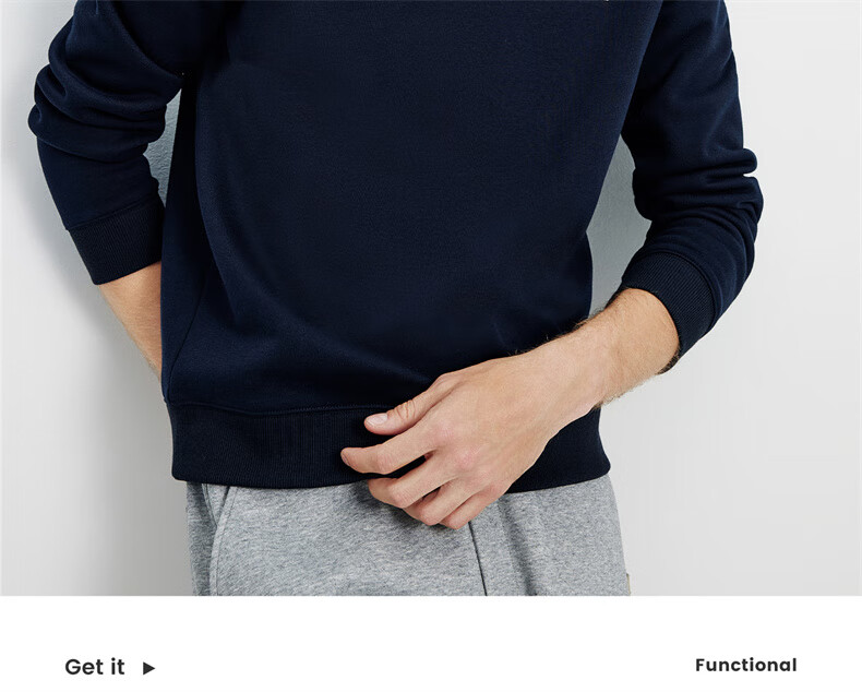 Navigare Small Sailboat Solid Basic Versatile Pullover Men's Fleece Lined Warm Sweatshirt 1135805301 5