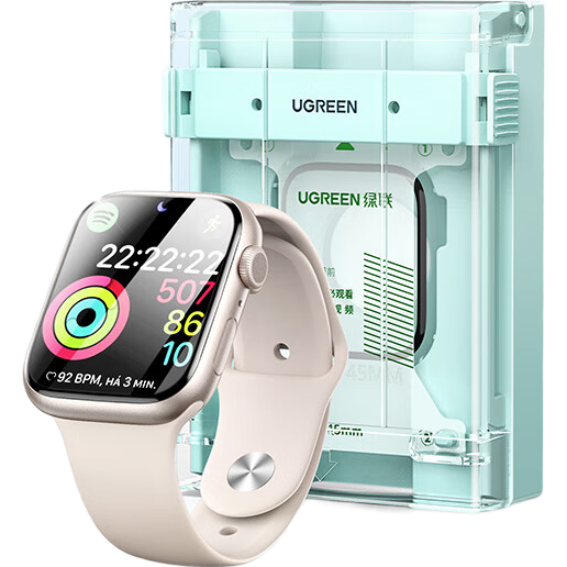 UGREEN [New S11/S10 Top Configuration Microcrystalline Film] Compatible with Apple Watch S11/10 Watch Screen Protector, Apple Watch Protective Film, Dust-Free Installation, Quick Application, Scratch-Resistant And Wear-Resistant