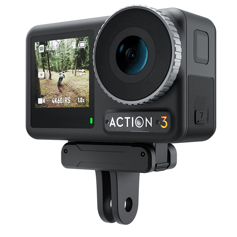 TELESIN Compatible Quick Release Adapter for DJI Action 4/5 Pro, Osmo 360 Action 3 Magnetic Quick Release Base, Cycling Sports Camera Accessory Mounting Bracket
