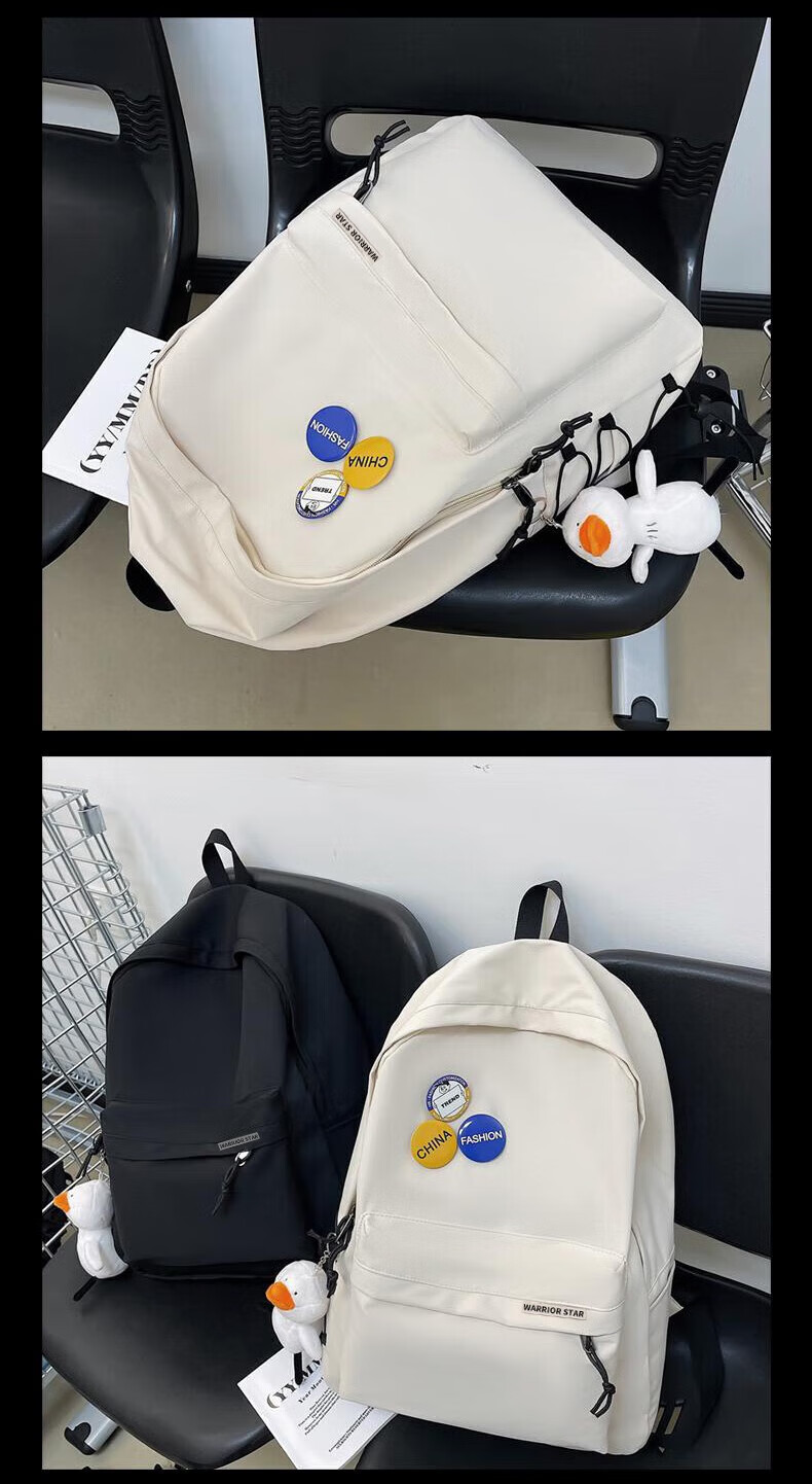 Huili Backpack Large Capacity Casual Versatile Backpack for Men Women Middle School High School College Students Travel Laptop Bag 16