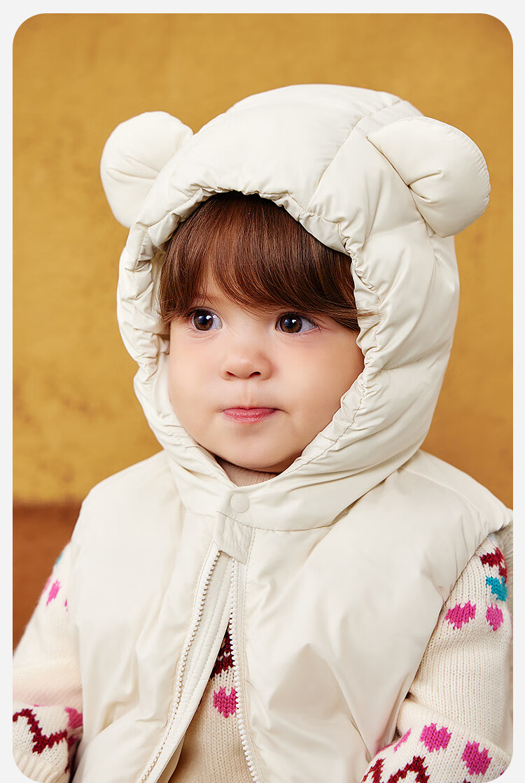 Minibala Kids Unisex Down Vest Baby Warm Infant Sleeveless Jacket 2025 Winter [Three-proof] 5