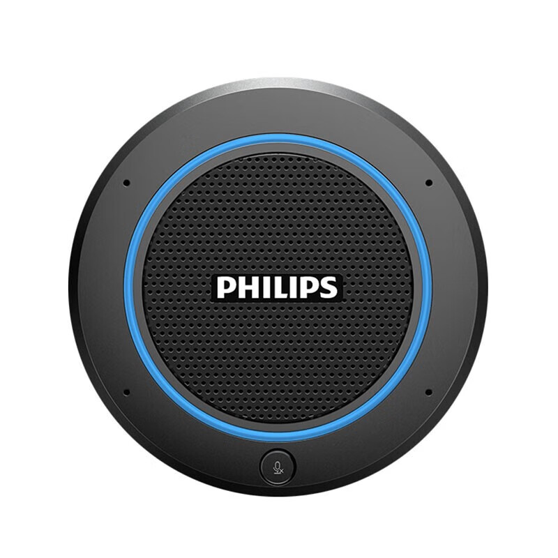 PHILIPS PSE0400 Wireless Bluetooth Conference Microphone Smart Noise-Cancelling Omnidirectional Microphone Speaker All-in-One Presentation System