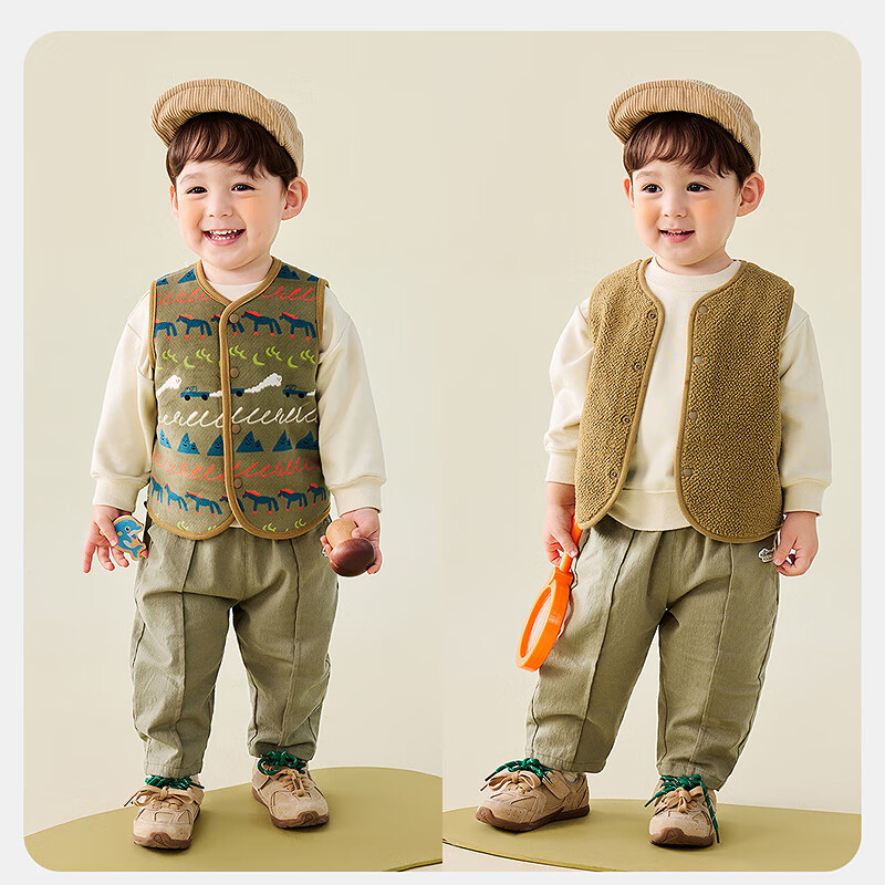 Minibala Unisex Lamb Plush Thickened Fleece Jacket 2025 Fall