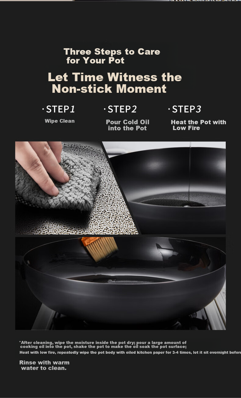 Joyoung Cast Iron Frying Pan, Deep Skillet, Breakfast Pan, Steak Pan, Suitable for Home Use on Induction And Gas Stoves, 24cm 11