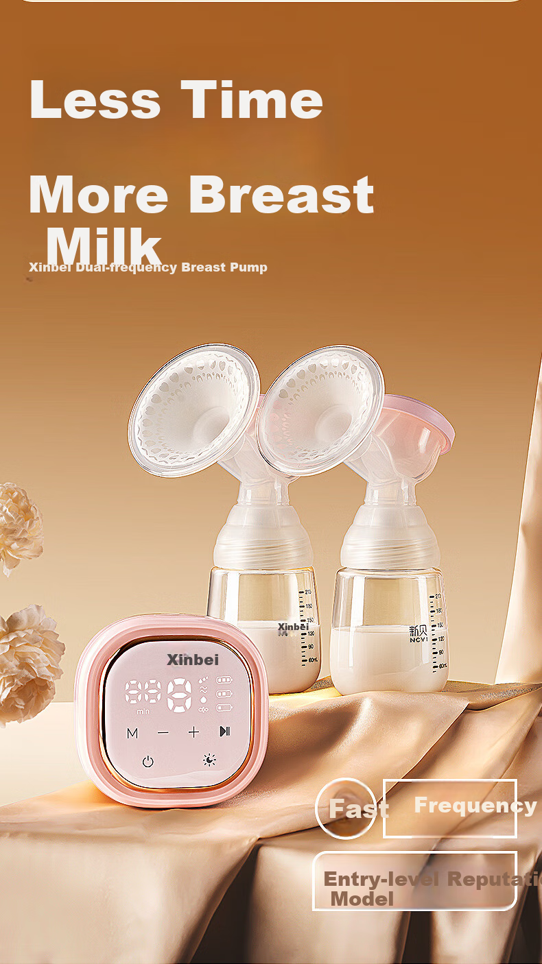Xenbea Breast Pump, Electric Double-Sided Painless Fully Automatic Breast Pump, High-Suction Breast Milk Extractor, 8775-1 4