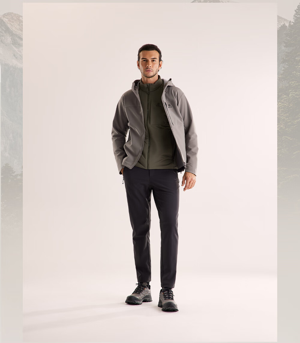 KAILAS M8 IC Hooded Softshell Jacket Men Fleece Warm Breathable Stretch Durable Windproof Hiking Coat Autumn Winter 1
