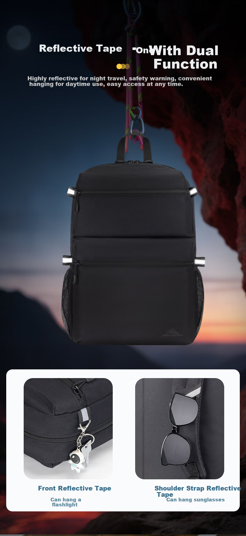 High Sierra Lightweight Outdoor Backpack for Women, Urban Casual Laptop Bag, New Xueli Brand Portable Durable Backpack, Commuter Schoolbag 6