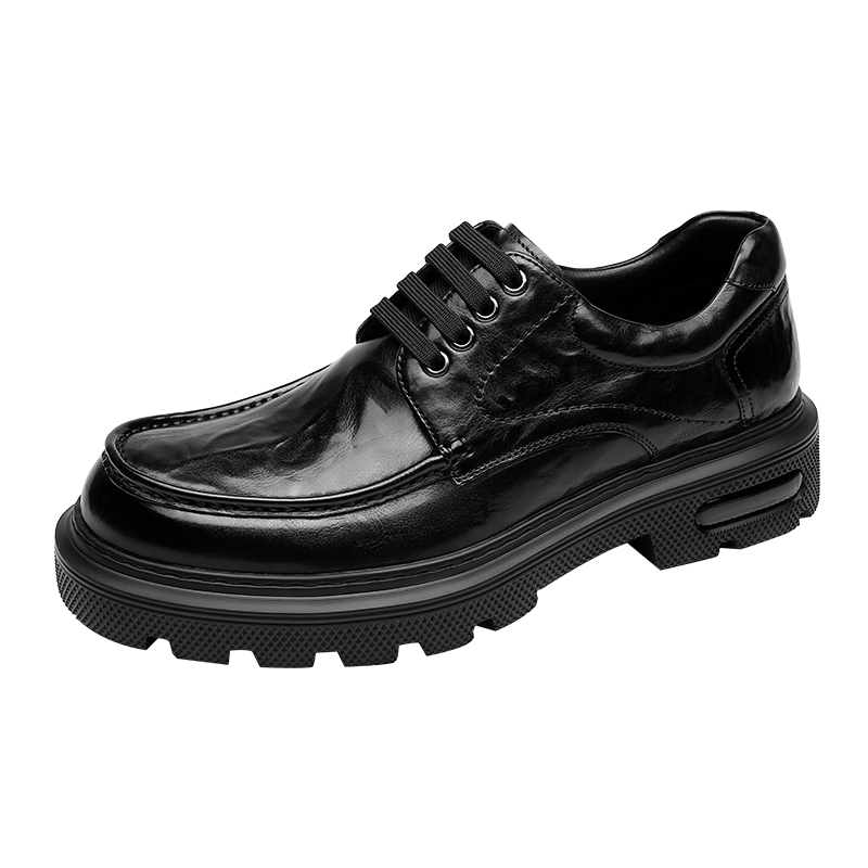 Goldlion Men's Business Dress Shoes Thick Sole Height Increasing Wedding Shoes G567530250AAA Black Size 41 ăSpring Summer Newă